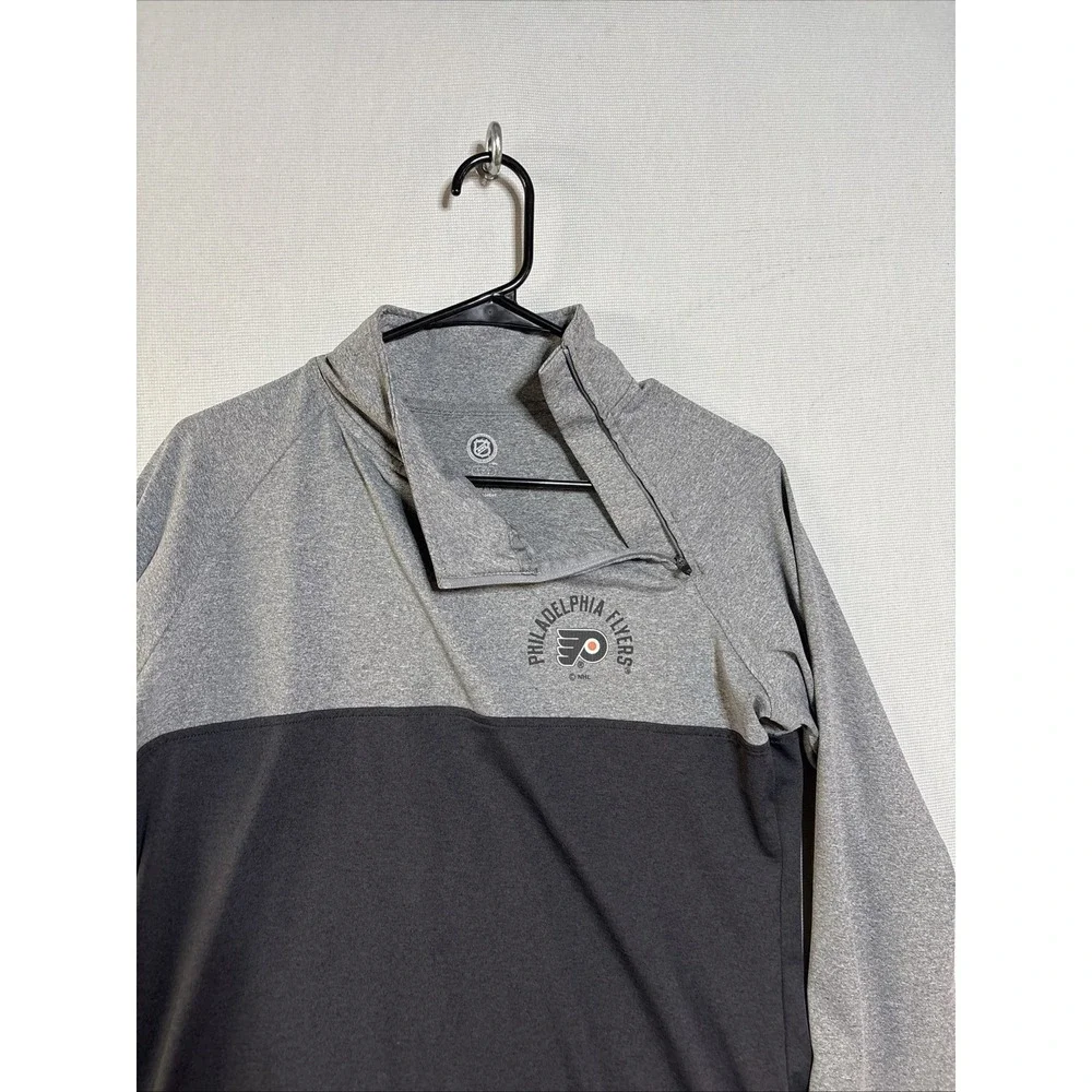 NHL Women's Philadelphia Flyers Pullover Jacket Gray, Large 12/14